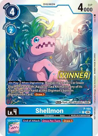 Shellmon (Store Tournament 2025 Vo.1 Winner Pack) (P-164) - Digimon Promotion Cards Foil