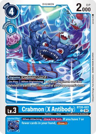 Crabmon (X Antibody) (BT20-022) - Release Special Booster 2.5