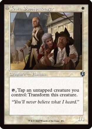 Town Gossipmonger // Incited Rabble (Retro Frame) (INR-451) -  Foil