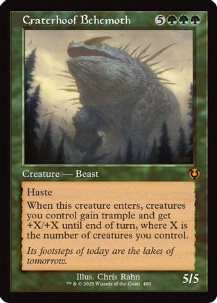 Craterhoof Behemoth (Retro Frame) (INR-480) -  Foil