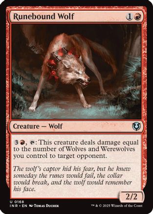 Runebound Wolf (INR-168) -  Foil