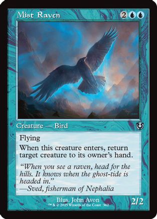 Mist Raven (Retro Frame) (INR-362) -  Foil