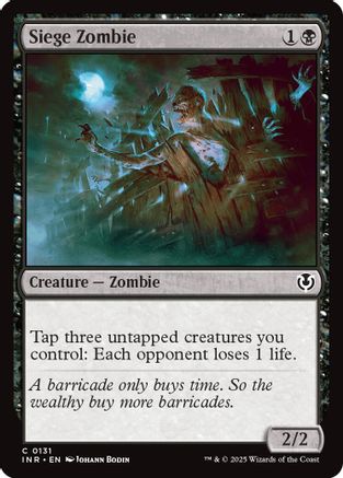 Siege Zombie (INR-131) -  Foil