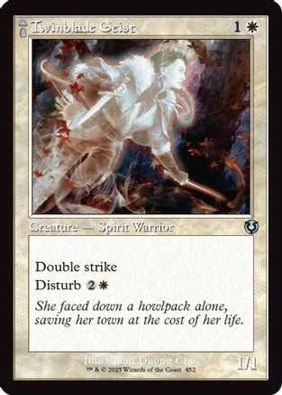 Twinblade Geist // Twinblade Invocation (Retro Frame) (INR-452) -  Foil