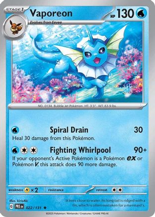 Vaporeon 22 - Holofoil