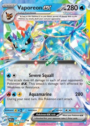 Vaporeon ex - 023/131 23 - Holofoil