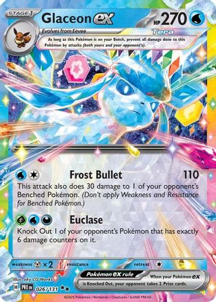 Glaceon ex - 026/131 26 - Holofoil