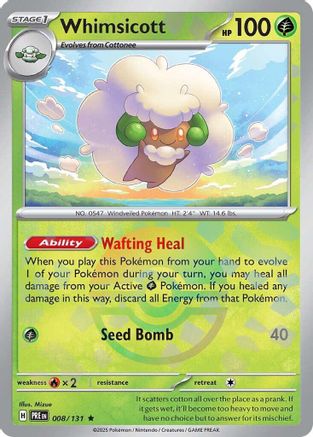 Whimsicott (Poke Ball Pattern) 8 - Holofoil