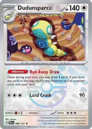 Dudunsparce (Poke Ball Pattern) 80 - Holofoil