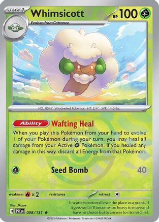 Whimsicott (Master Ball Pattern) 8 - Holofoil