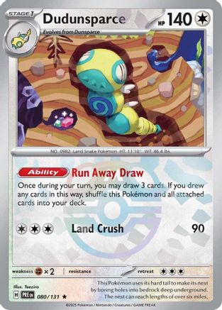 Dudunsparce (Master Ball Pattern) 80 - Holofoil