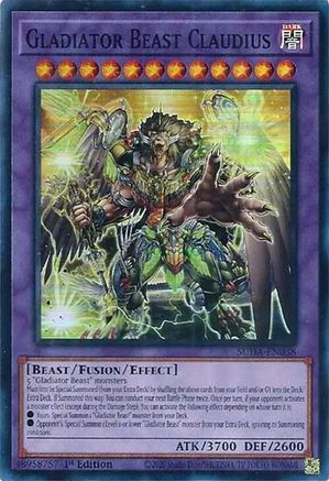 Gladiator Beast Claudius (SUDA-EN038) - Supreme Darkness 1st Edition