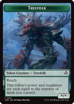 Treefolk // Emblem - Wrenn and Seven Double-Sided Token (INR-17 // 27) -