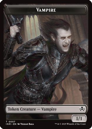 Vampire (0007) // Vampire (0008) Double-Sided Token (INR-7 // 8) -  Foil