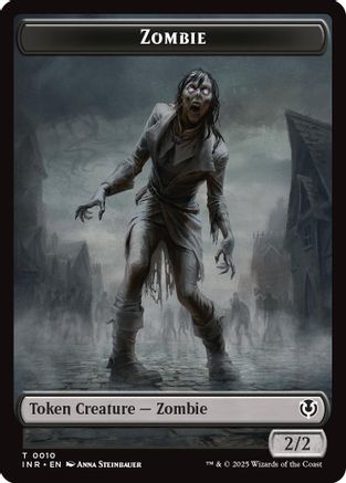 Zombie (0010) // Blood Double-Sided Token (INR-10 // 21) -  Foil