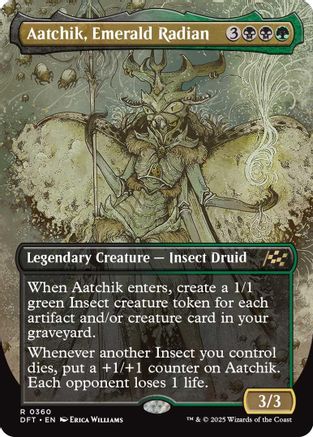 Aatchik, Emerald Radian (Borderless) (DFT-360) -  Foil