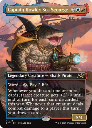 Captain Howler, Sea Scourge (Borderless) (DFT-361) -