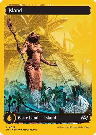 Island (0513) (First-Place Foil) (DFT-513) -  Foil