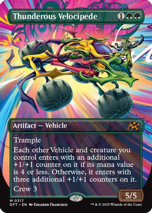 Thunderous Velocipede (Borderless) (DFT-317) -  Foil