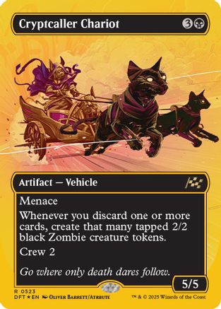 Cryptcaller Chariot (Borderless) (First-Place Foil) (DFT-523) -  Foil