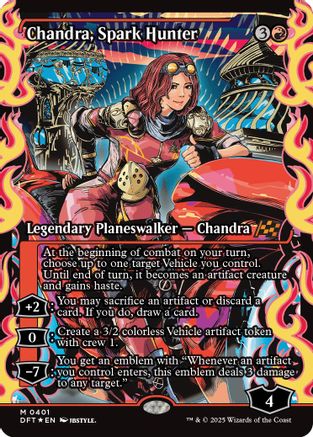 Chandra, Spark Hunter (Showcase) (DFT-401) -  Foil