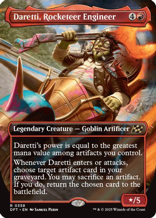 Daretti, Rocketeer Engineer (Borderless) (DFT-358) -  Foil