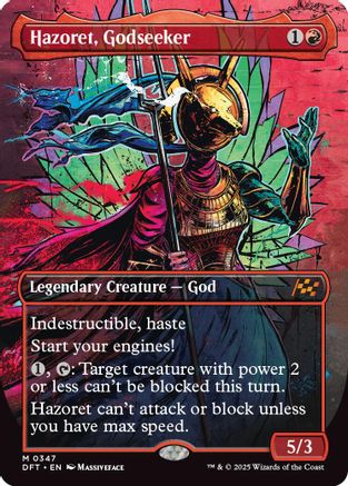 Hazoret, Godseeker (Borderless) (DFT-347) -  Foil