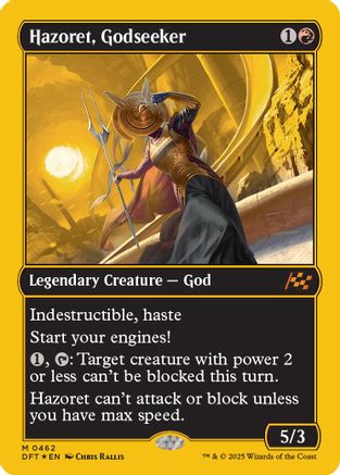 Hazoret, Godseeker (First-Place Foil) (DFT-462) -  Foil