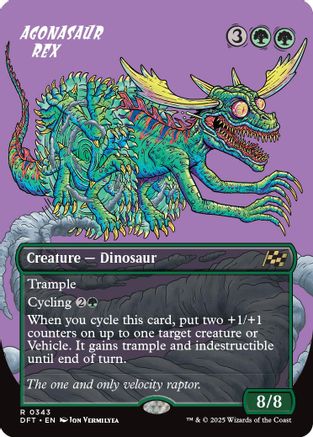 Agonasaur Rex (Borderless) (DFT-343) -  Foil