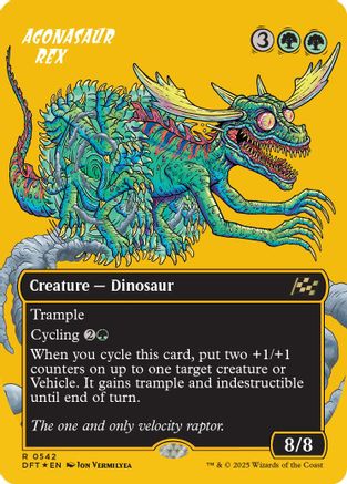 Agonasaur Rex (Borderless) (First-Place Foil) (DFT-542) -  Foil