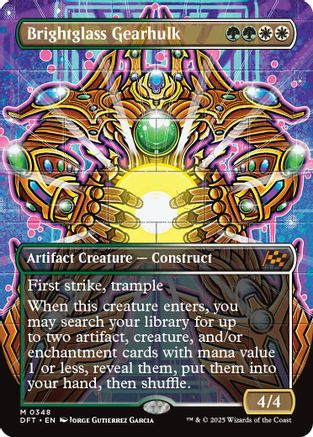 Brightglass Gearhulk (Borderless) (DFT-348) -  Foil