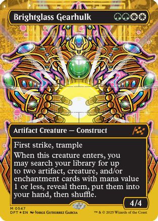 Brightglass Gearhulk (Borderless) (First-Place Foil) (DFT-547) -  Foil