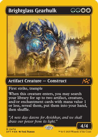 Brightglass Gearhulk (First-Place Foil) (DFT-474) -  Foil