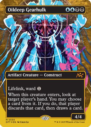 Oildeep Gearhulk (Borderless) (First-Place Foil) (DFT-550) -  Foil