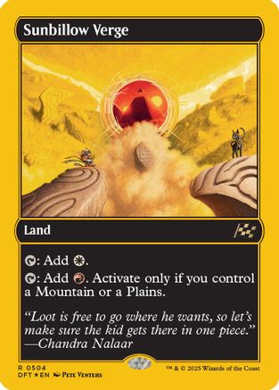 Sunbillow Verge (First-Place Foil) (DFT-504) -  Foil