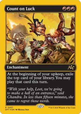 Count on Luck (First-Place Foil) (DFT-457) -  Foil