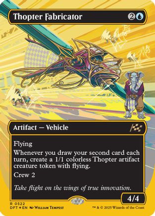 Thopter Fabricator (Borderless) (First-Place Foil) (DFT-522) -  Foil