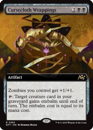 Cursecloth Wrappings (Extended Art) (DFT-383) -  Foil