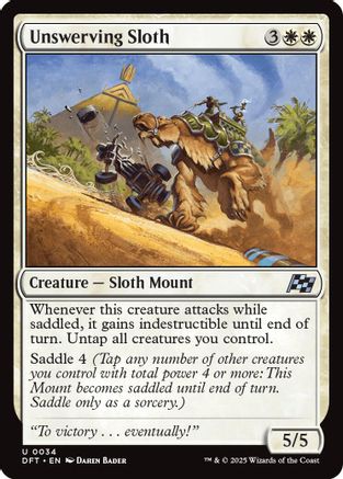 Unswerving Sloth (DFT-034) -  Foil