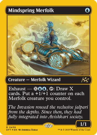 Mindspring Merfolk (First-Place Foil) (DFT-436) -  Foil