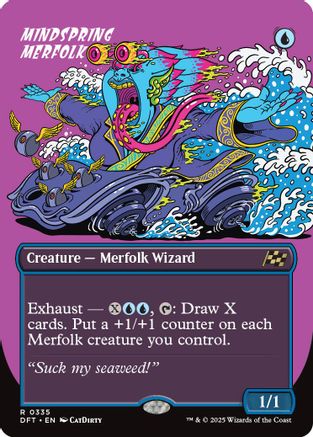 Mindspring Merfolk (Borderless) (DFT-335) -  Foil