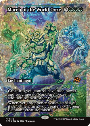 March of the World Ooze (Showcase) (Fracture Foil) (DFT-412) -  Foil