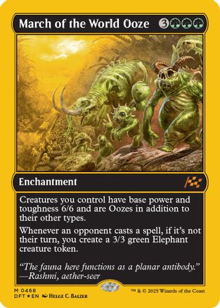 March of the World Ooze (First-Place Foil) (DFT-468) -  Foil