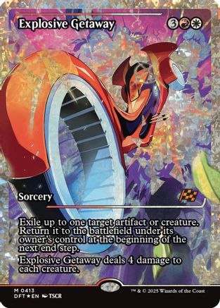 Explosive Getaway (Showcase) (Fracture Foil) (DFT-413) -  Foil