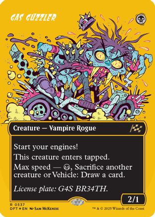 Gas Guzzler (Borderless) (First-Place Foil) (DFT-537) -  Foil