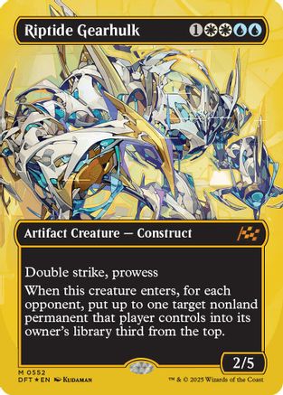 Riptide Gearhulk (Borderless) (First-Place Foil) (DFT-552) -  Foil