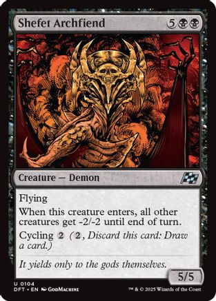 Shefet Archfiend (DFT-104) -  Foil