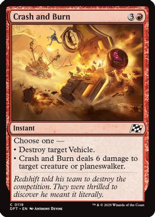 Crash and Burn (DFT-119) -  Foil