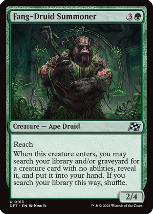 Fang-Druid Summoner (DFT-163) -  Foil