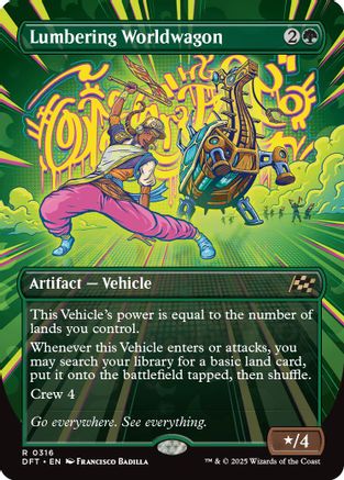 Lumbering Worldwagon (Borderless) (DFT-316) -  Foil